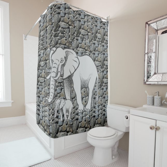 Para Box Elefante de cortina de chá (In Situ)