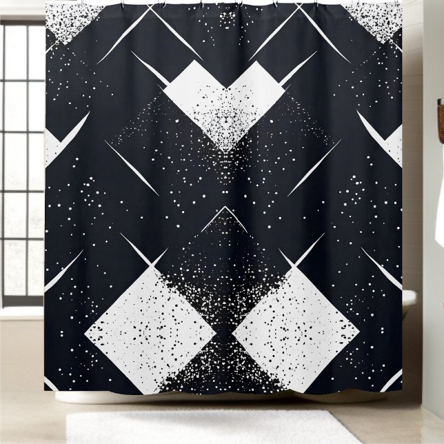 Para Box Estilo de Cortina de Chá Preto e Branco 3 (Criador carregado)