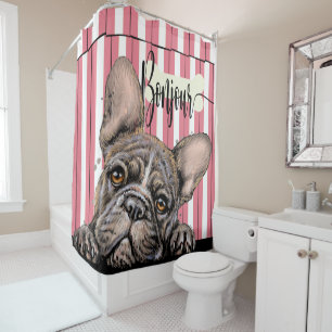 Para Box Fabuloso Chá francês Bulldog Cortina