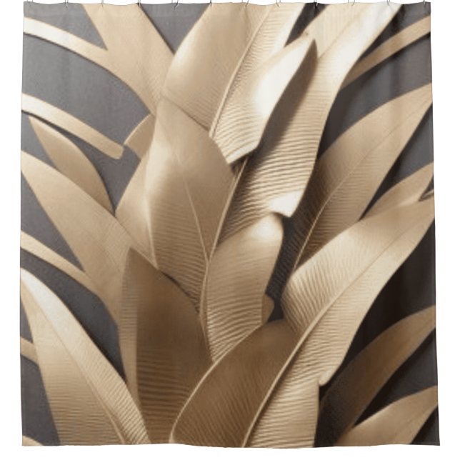 Para Box Folhas de Banana de Metal Esculpido - Cortina de B (Frente)