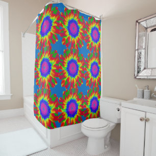 Para Box HIPPIE TIE DYE COLORFUL Chá Cortina