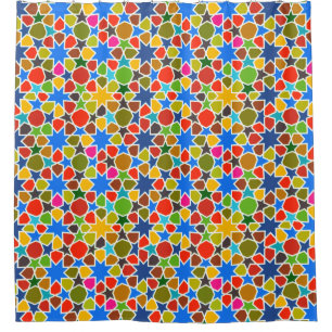 Para Box Manchas Vidro inspirado Cortina de Chá Colorida