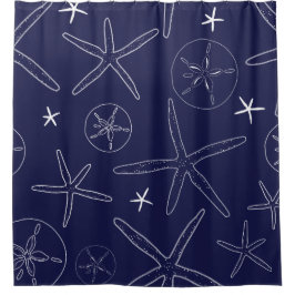 Para Box Marinho Blue Starfish & Sand Dolor Chá Cortina