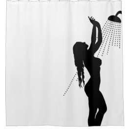 Para Box menina na cortina de chá da silhueta do chá