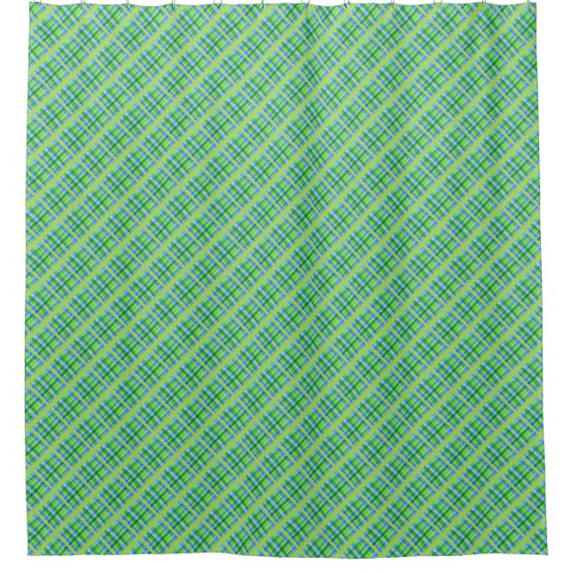 Para Box Na moda Verde E Cortina De Chá Azul (Frente)