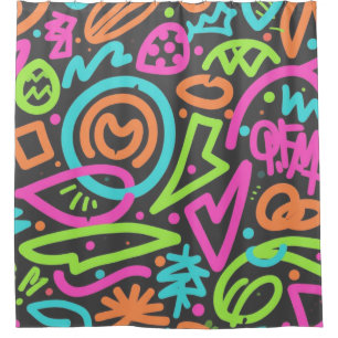 Para Box Neon Scribble - Cortina do Chá - Retro Funky