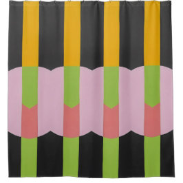 Para Box Padrão de Abstrato de cor cortina Chá a negrito