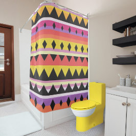 Para Box Padrão de Abstrato de cor cortina Chá a negrito