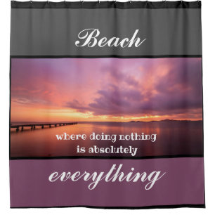 Para Box Praia Sunset Roxa é tudo a Cortina Chá
