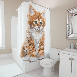 Para Box Presente da cortina do Chá de fraldas do Baby Cat 