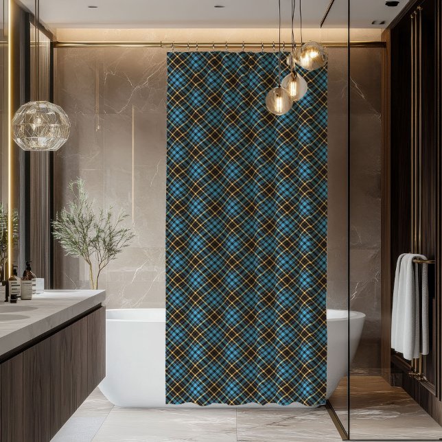 Para Box Presenteie Ele com uma Cortina de Banho Xadrez Tar (Gift Him a Plaid Tartan Shower Curtain Today)