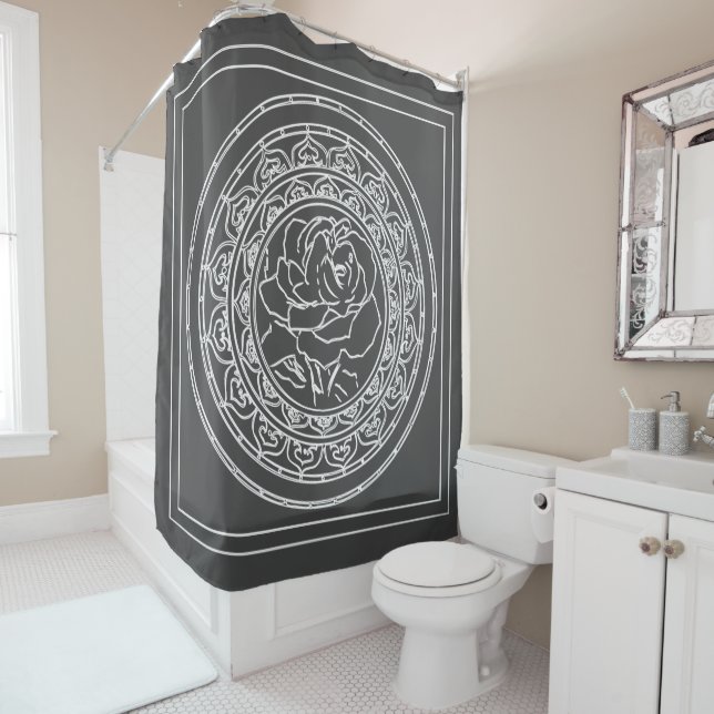 Para Box Rosa Branca Mandala - Cortina Chá (In Situ)