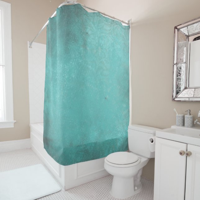 Para Box Rustic Vintage Impressão Turquoise | Cortina Chá (In Situ)