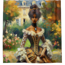 Senhora Vitoriana na Cortina de Chá do Jardim