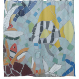 Para Box Sob a cortina de chá do mosaico do Moonfish do