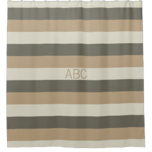 Para Box Stripes Cortina de chá monograma personalizada pad
