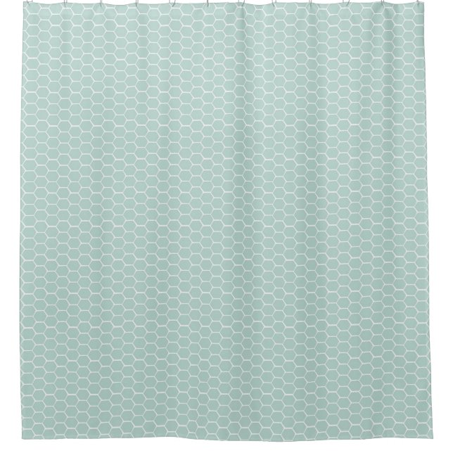 Para Box Teal Honeycomb Chá Cortina (Frente)