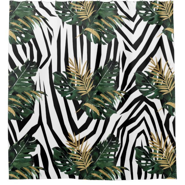 Para Box Tropical de Impressão Zebra com Cortina de chá (Frente)
