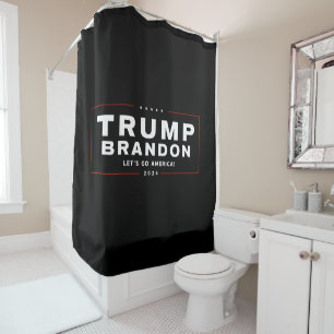 Para Box Trump Brandon 2024™ Cortina Chá Eleitoral Branc