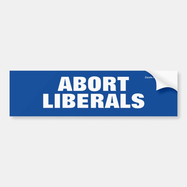 Para Carro Abortar o Adesivo do Bumper Liberal (Frente)