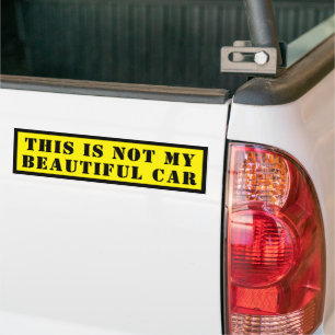 Para Carro Adesivo Amarelo Elegante com Letra Personalizada
