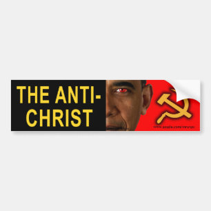 Para Carro adesivo anti-Obama "Anti-Cristo"