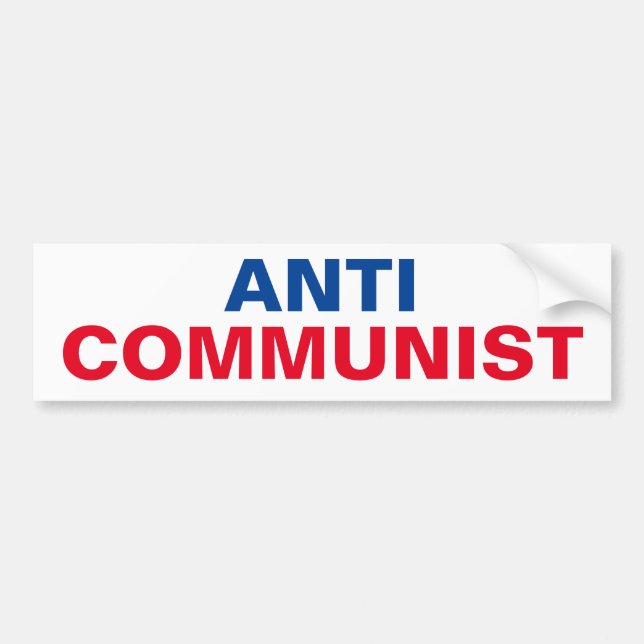Para Carro Adesivo anticomunista (Frente)