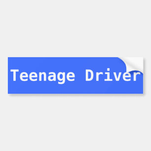 Para Carro adesivo azul-para-choques adolescente