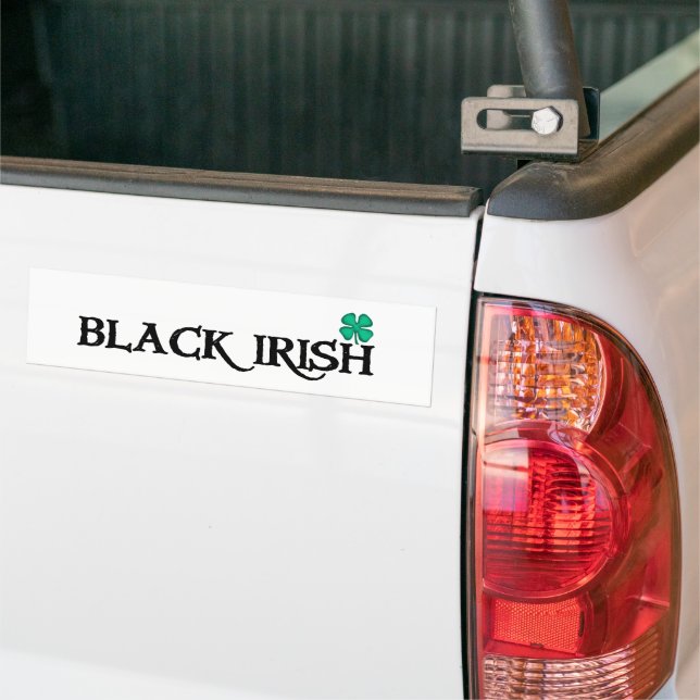 Para Carro Adesivo branco preto irlandês com para-choques de  (No caminhão)