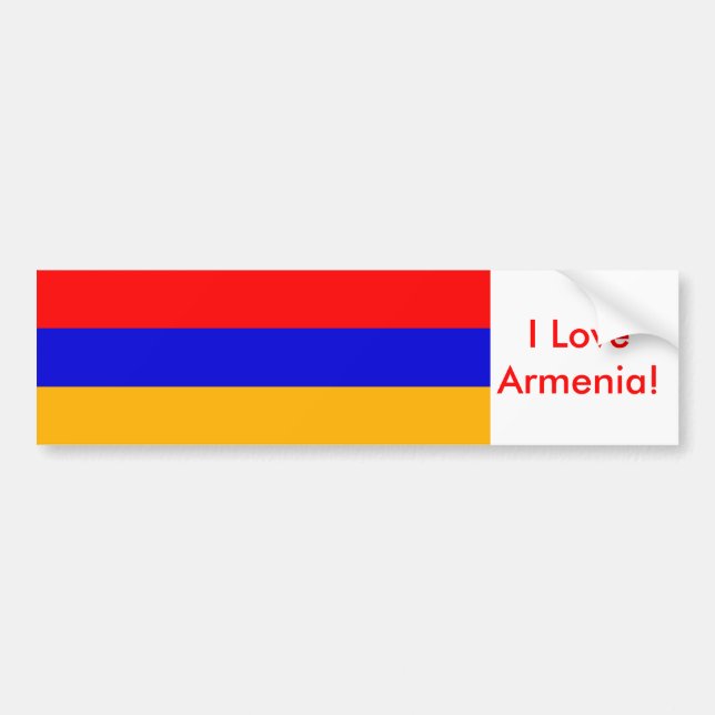 Para Carro Adesivo com bandeira da Armênia (Frente)