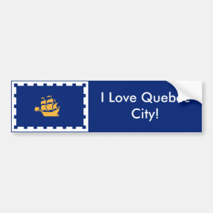 Para Carro Adesivo da Bandeira de Quebec City, Canadá