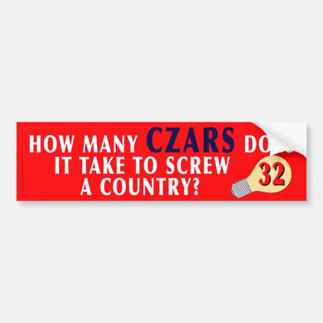 Para Carro Adesivo de ampola de CZAR (Frente)