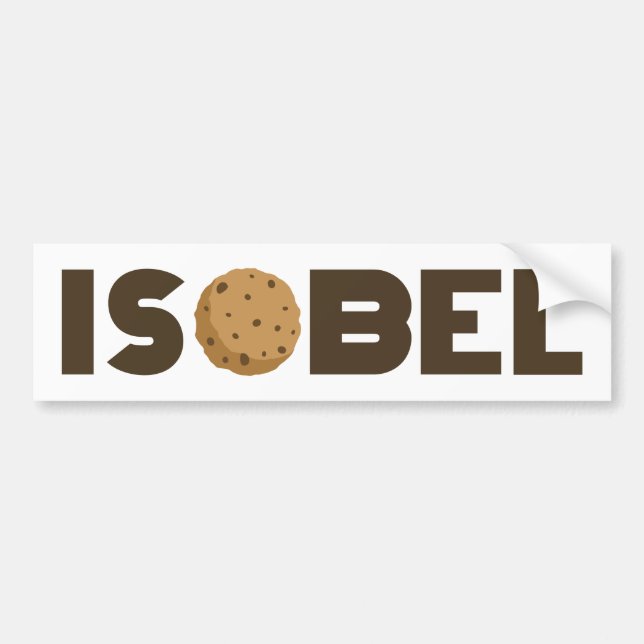 Para Carro Adesivo de biscoito isobelo (Frente)