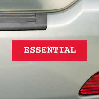 Para Carro Adesivo de bombeiros VERMELHO que diz essencial