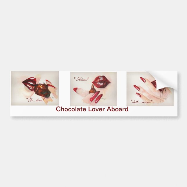 Para Carro Adesivo de chocolate à superfície (Frente)