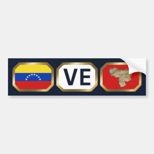 Para Carro Adesivo de código de mapa de sinalizador Venezuel