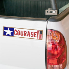 Para Carro Adesivo de Coragem