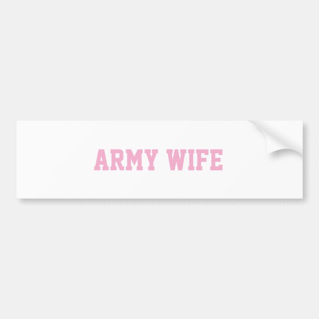 Para Carro adesivo de esposa do exército (Frente)