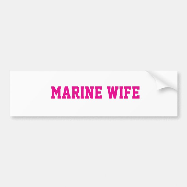 Para Carro adesivo de Esposa Marinha (Frente)