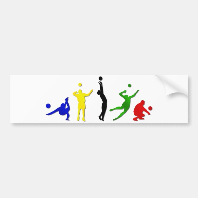 Para Carro adesivo de jogos de vôlei (Frente)