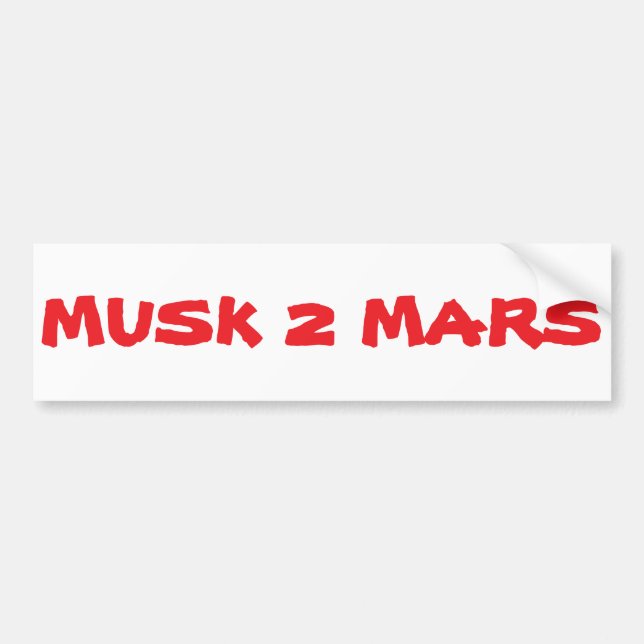 Para Carro Adesivo de jumper Musk 2 Mars (Frente)