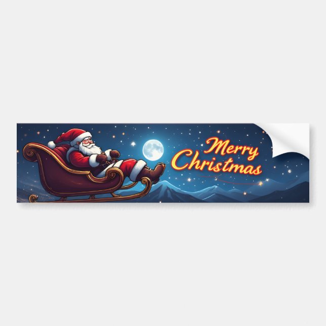 Para Carro Adesivo de Natal Feliz (Frente)