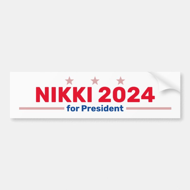 Para Carro Adesivo de para-choques Nikki 2024 (Frente)