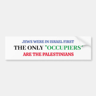 Para Carro Adesivo de Para-choques Pró-Israel Eu Apoio Israel