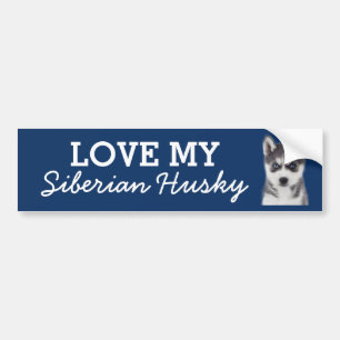 Para Carro Adesivo de para-choques Siberiano Husky