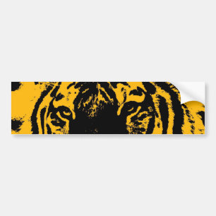 Para Carro Adesivo de Pop de Arte Amarelo Preto