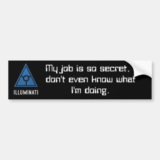 Para Carro Adesivo de solteiro da Illuminati Secret World.