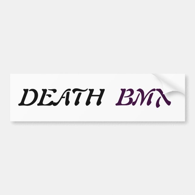 Para Carro Adesivo Death Bmx (Frente)