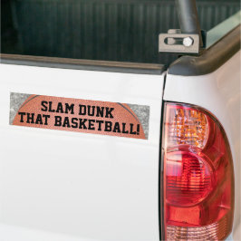 Para Carro Adesivo Divertido de Basquete Enterrada na Cesta