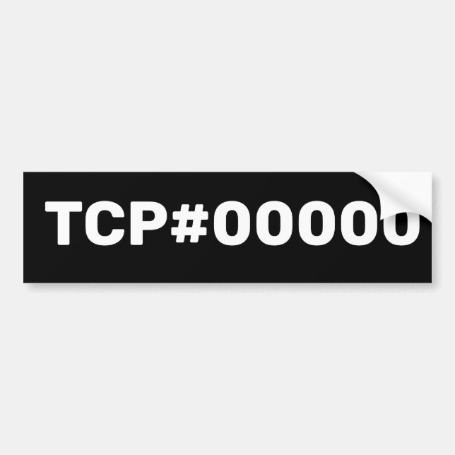 Para Carro Adesivo do Bumper TCP# (Frente)